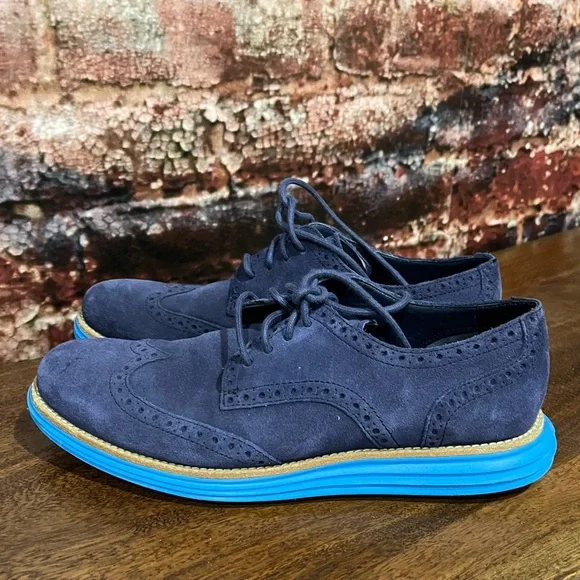 PREOWNED Men’s Cole Haan Zerogrand Wingtip Oxfords - Picture 2 of 9